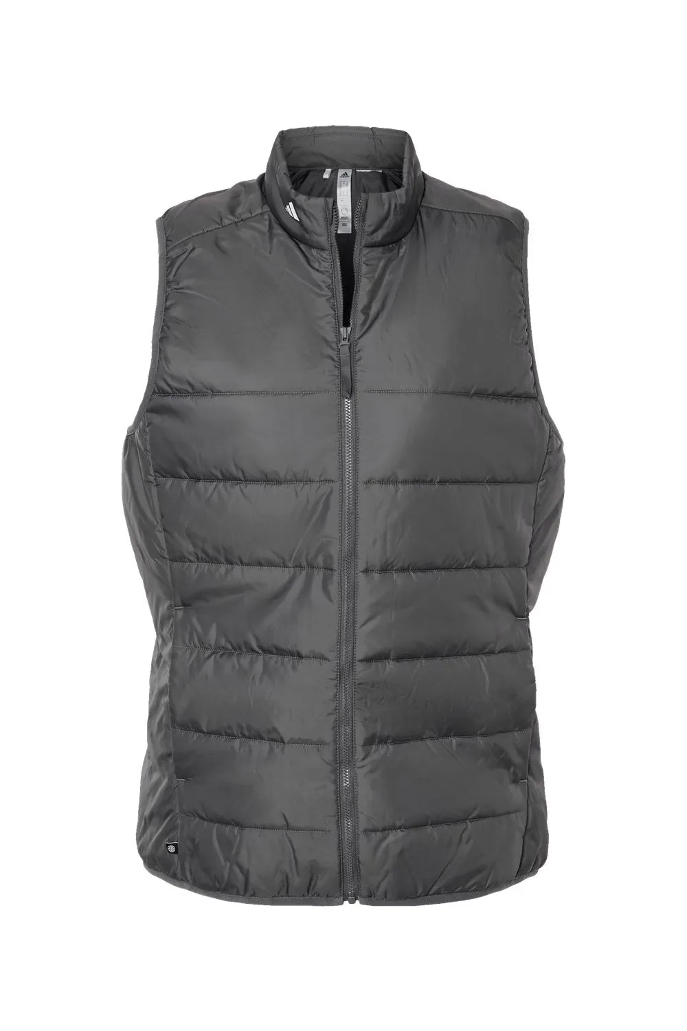 Adidas Womens Full Zip Puffer Vest - Grey