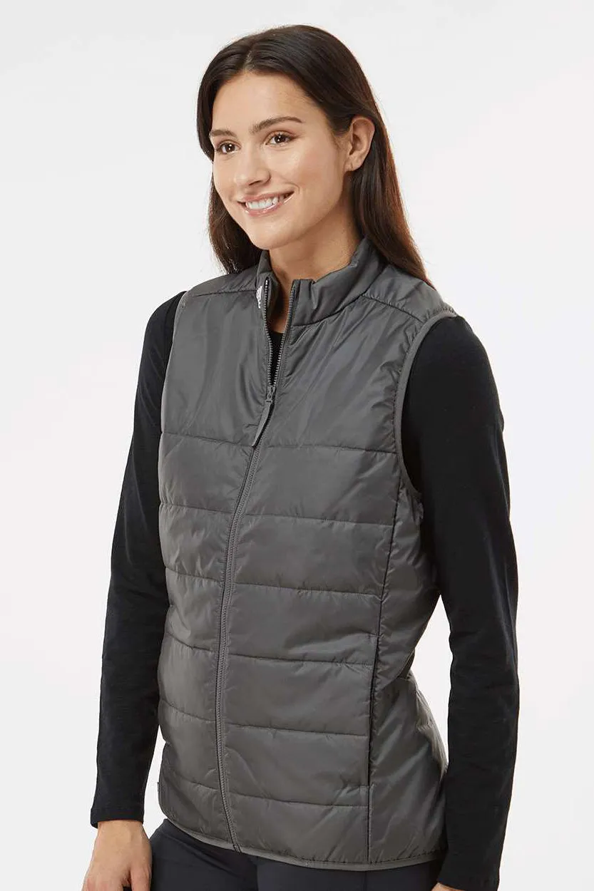 Adidas Womens Full Zip Puffer Vest - Grey