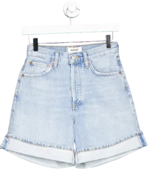 Agolde Light Blue Denim Shorts W23