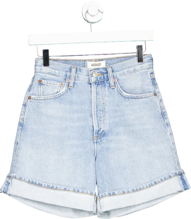 Agolde Light Blue Denim Shorts W23