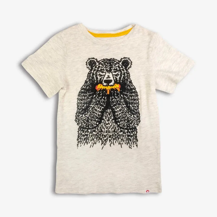 APP Bear Eating a Hotdog Tee