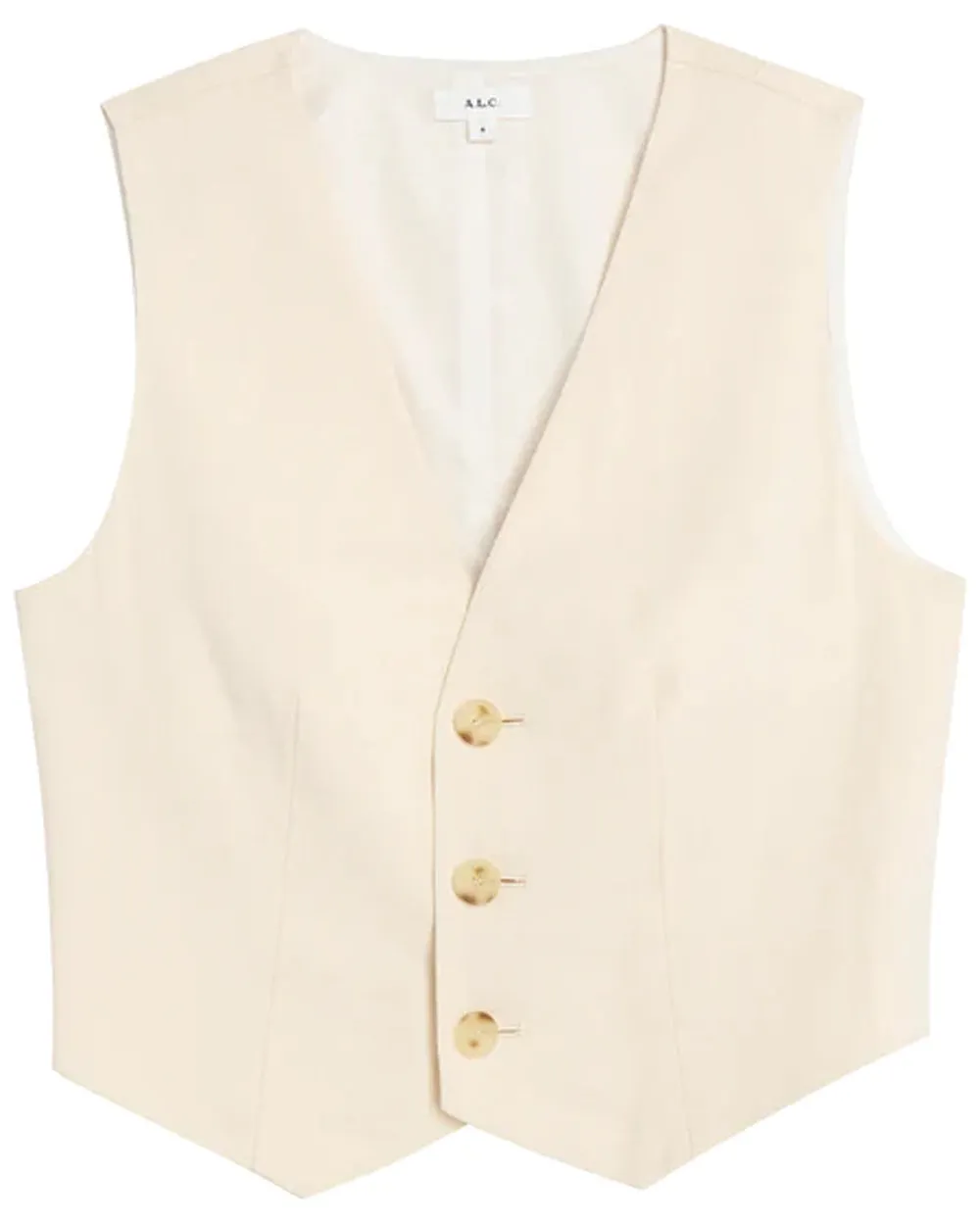 Bone Maxwell Linen Vest