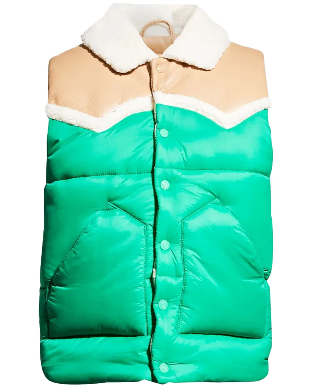 Bright Green The Ol’ West Puffer Vest