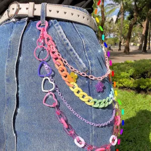 Candycore Pastel Belt Chain