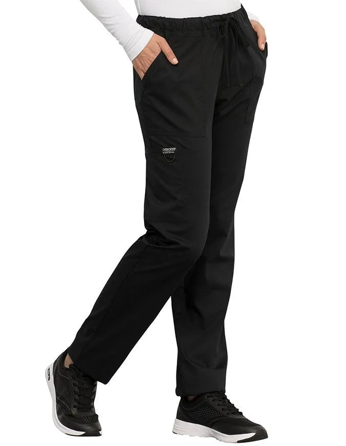 Cherokee Workwear Revolution Unisex Tapered Leg Drawstring Petite Pant