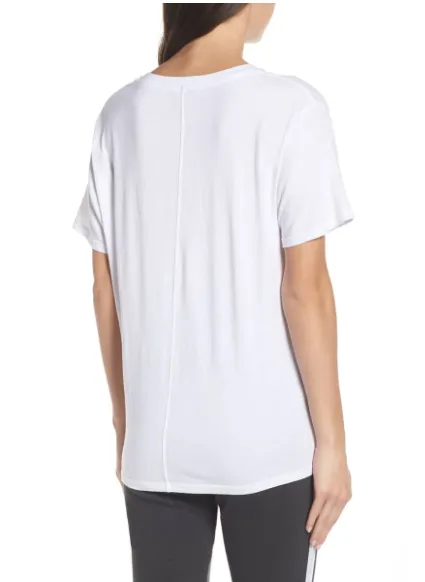 DAVID LERNER - "Royalty" Boyfriend Cut T-Shirt in white