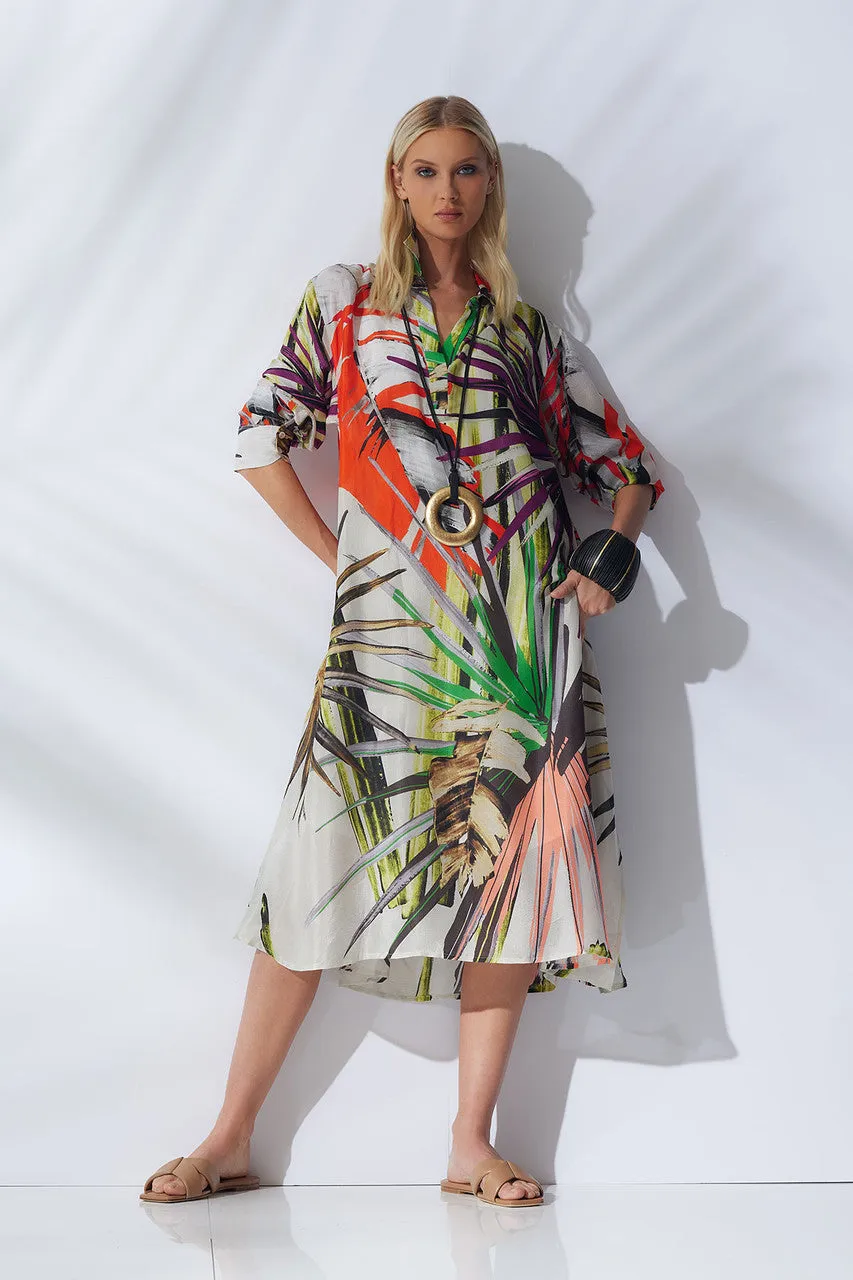 El Nido Obi Silk Shirtdress