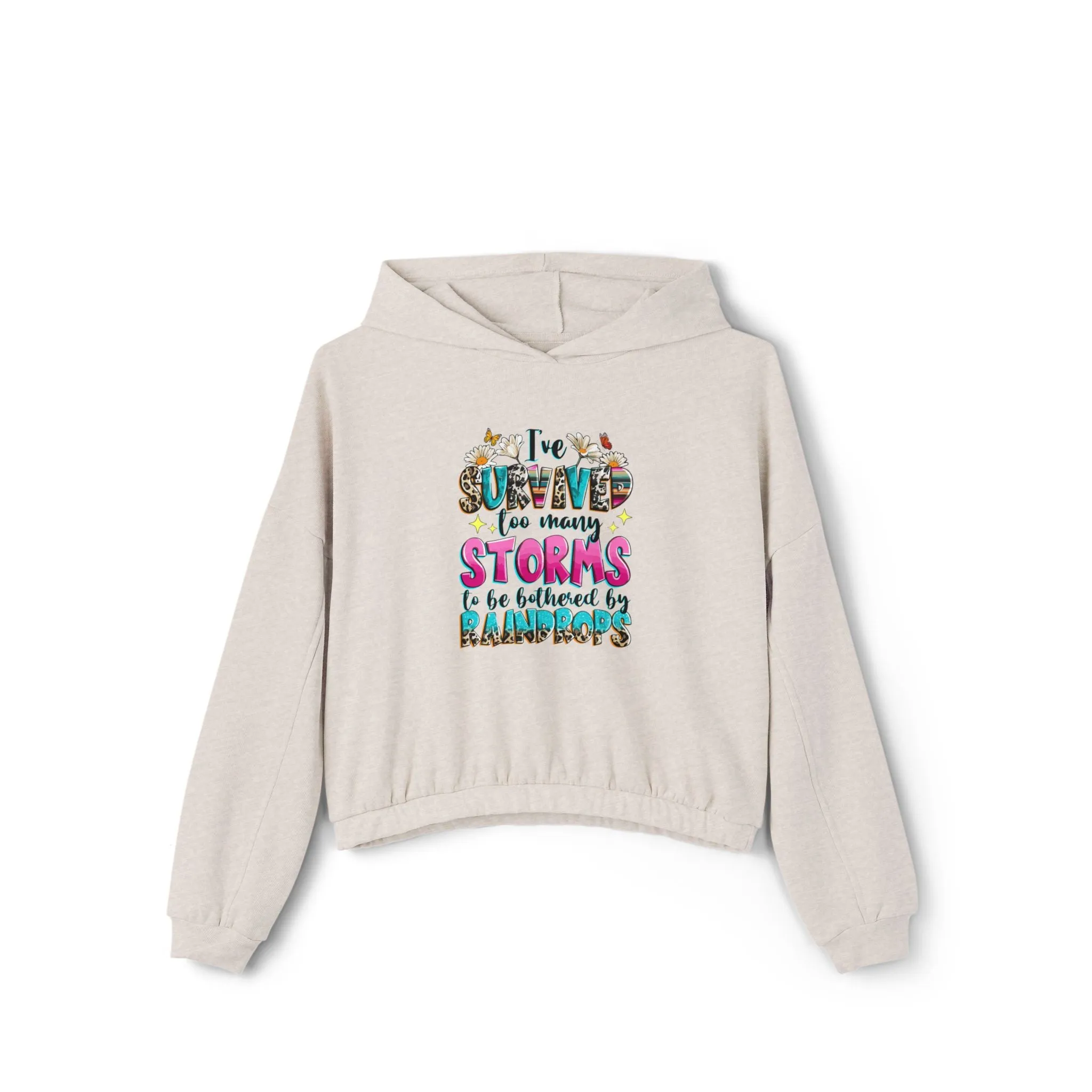 Floral Hoodie, Cozy & Stylish Pullover - Perfect Gift for Her, Trendy Sweatshirt, Cute Casual Quote, Surviving a Hard Life