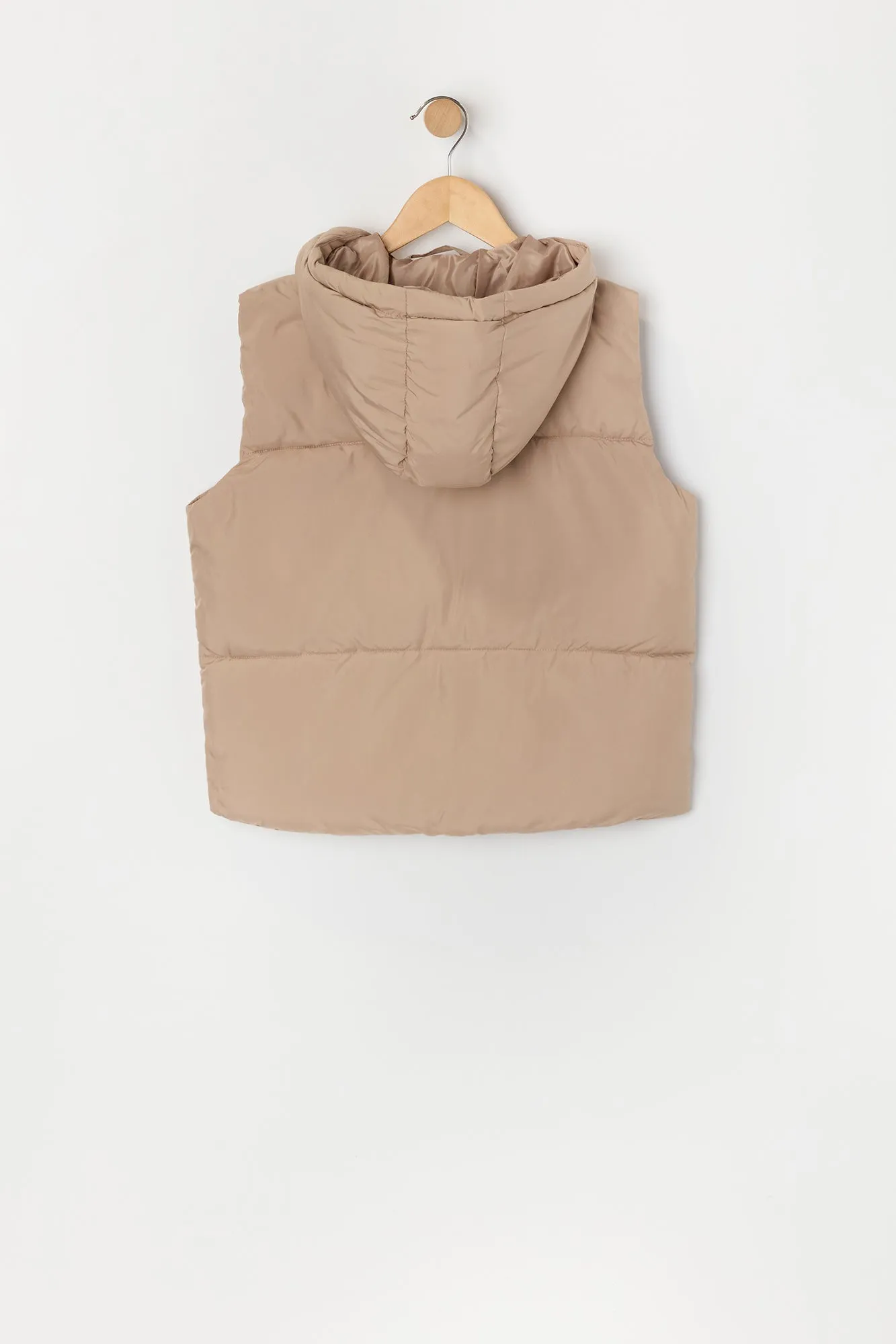 Girls Hooded Puffer Vest