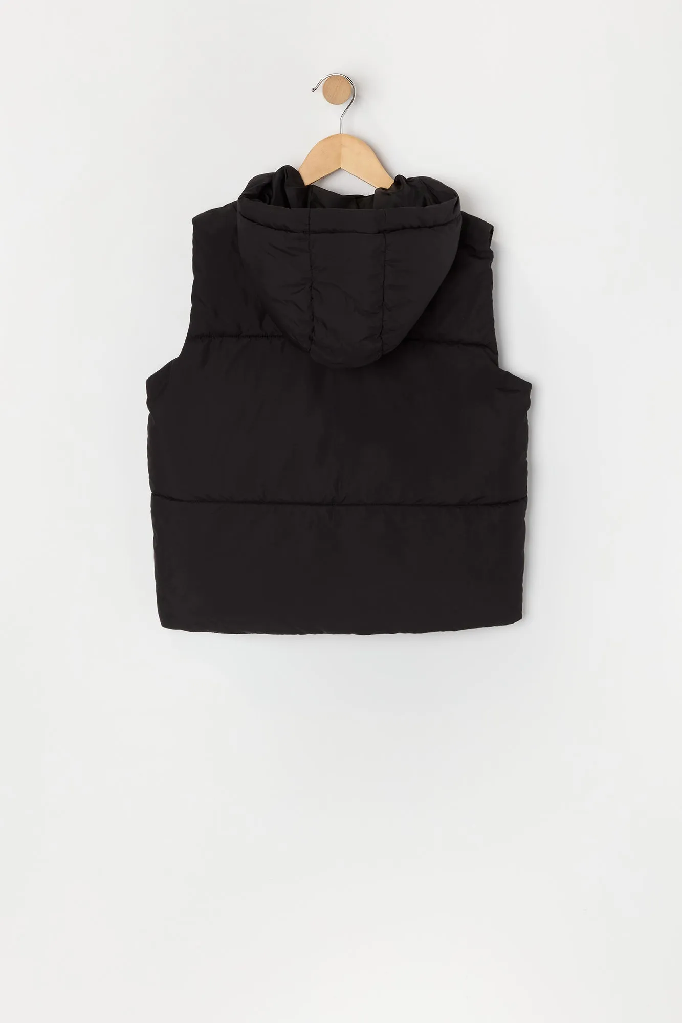 Girls Hooded Puffer Vest