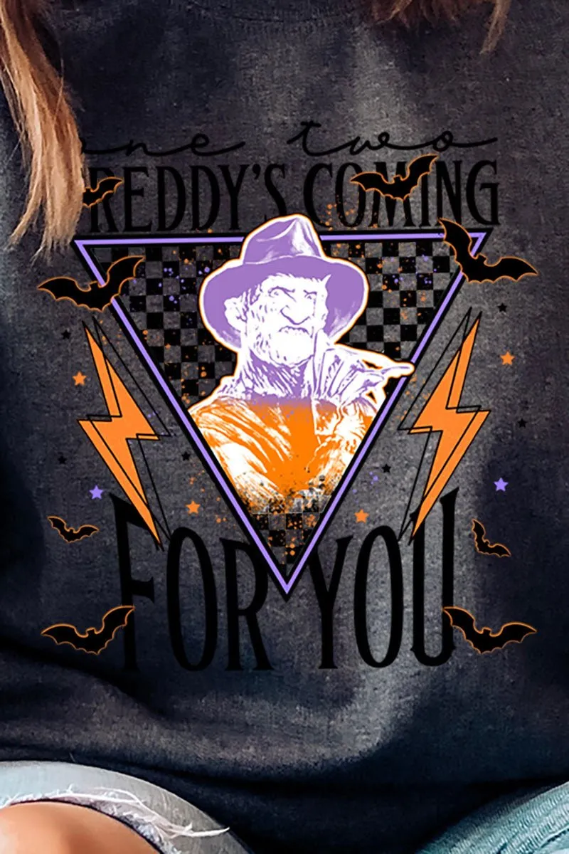 Halloween Vibez Freddy Heavy-weight Crew Sweatshirt