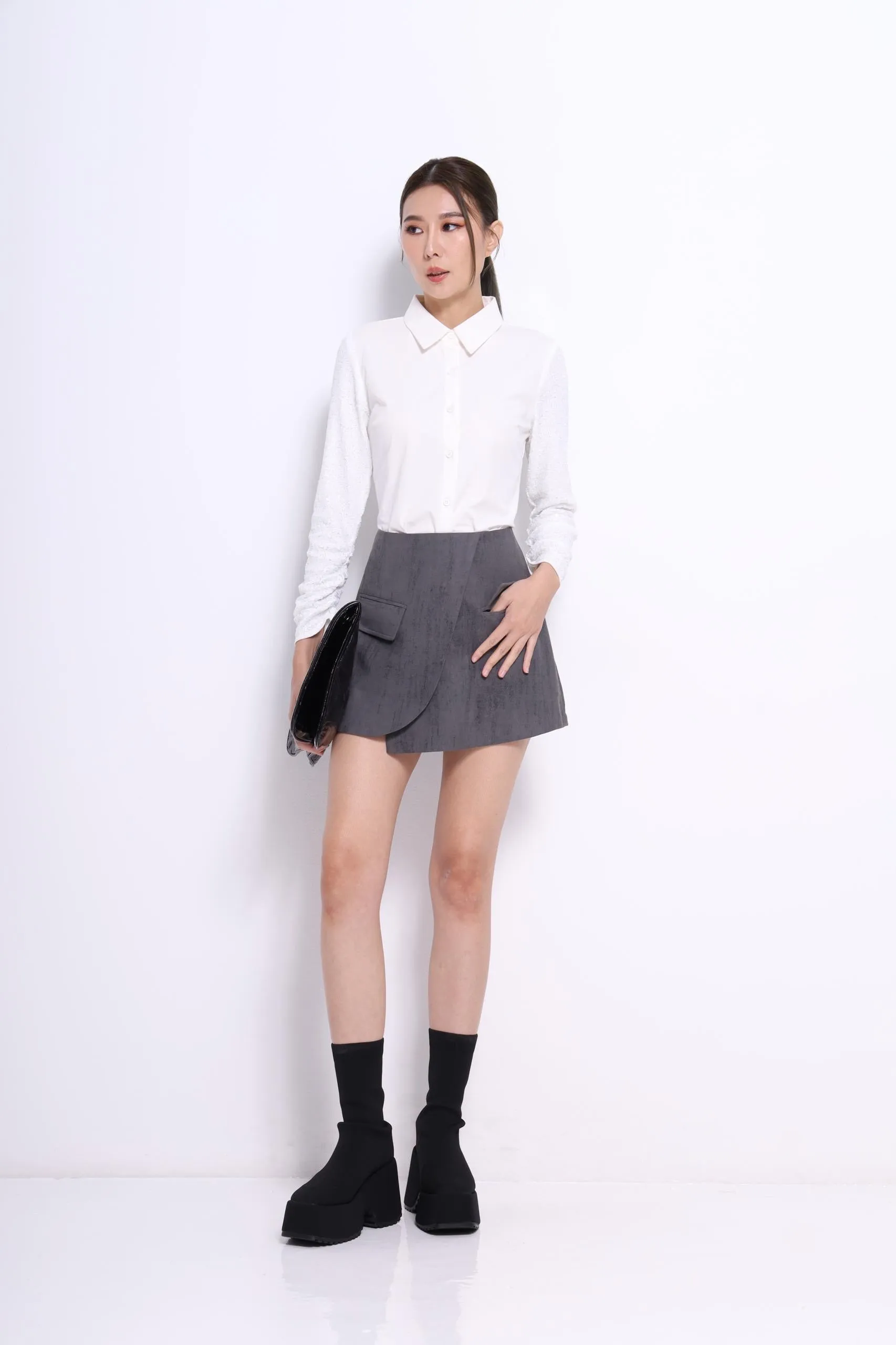 Ina Asymmetrical Skorts