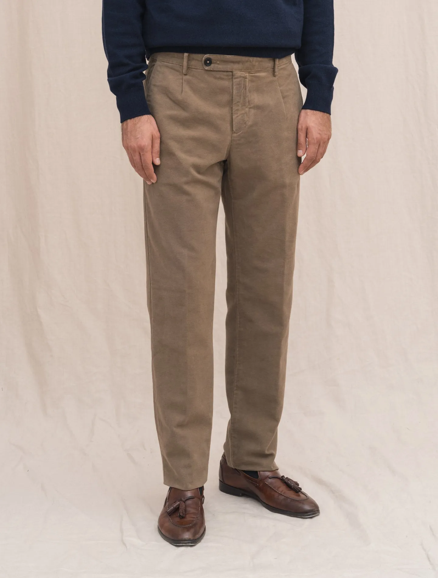 Ionio2 Moleskin Trousers Beige