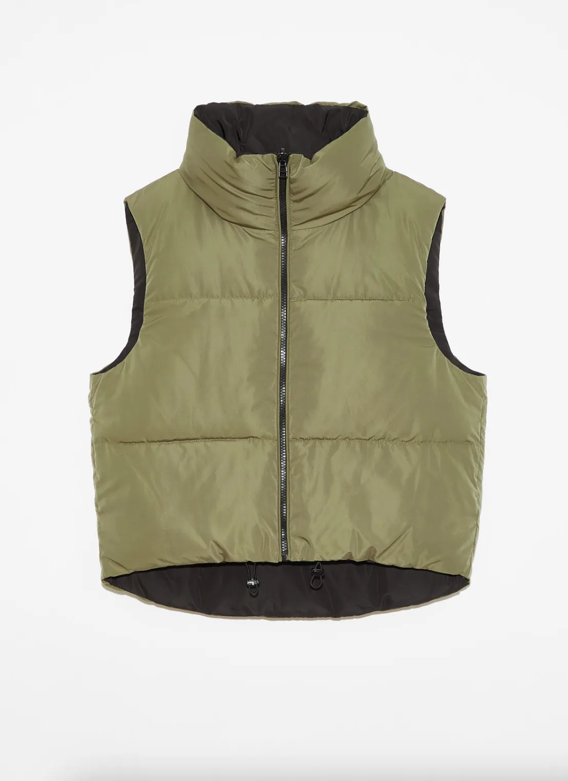 Kansas Reversible Puffer Vest - Black / Army