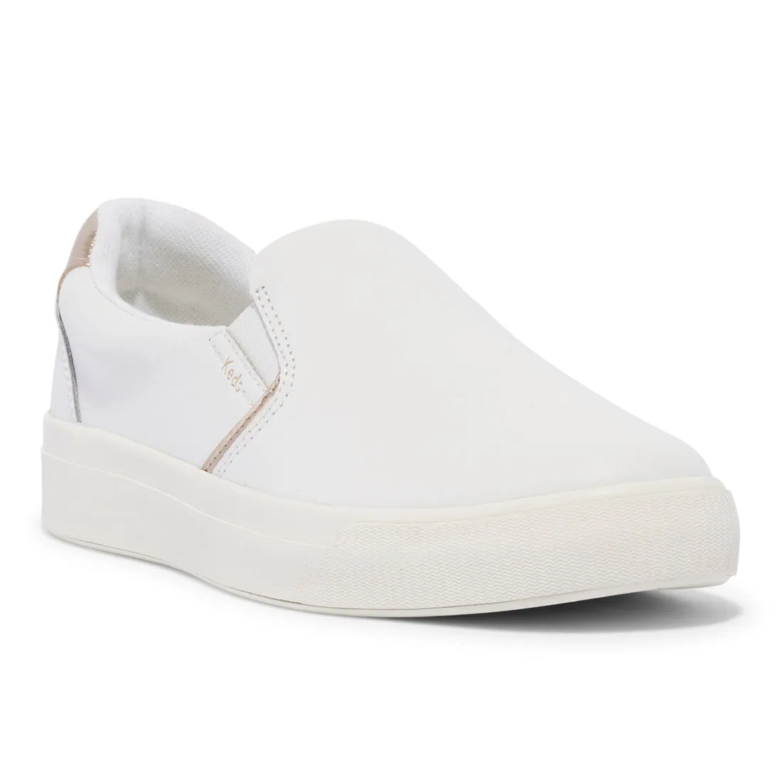 Keds Womens' Pursuit Slip Leather Off White (WH68073)