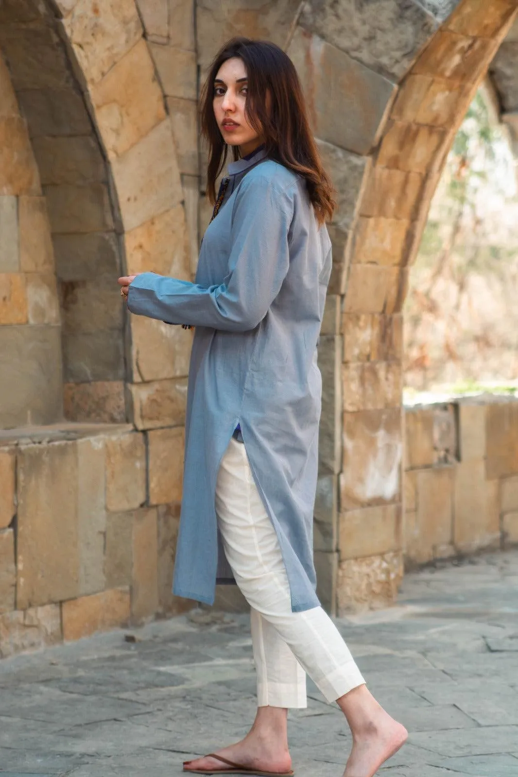 Leila - Gray Spring/Summer Kurta