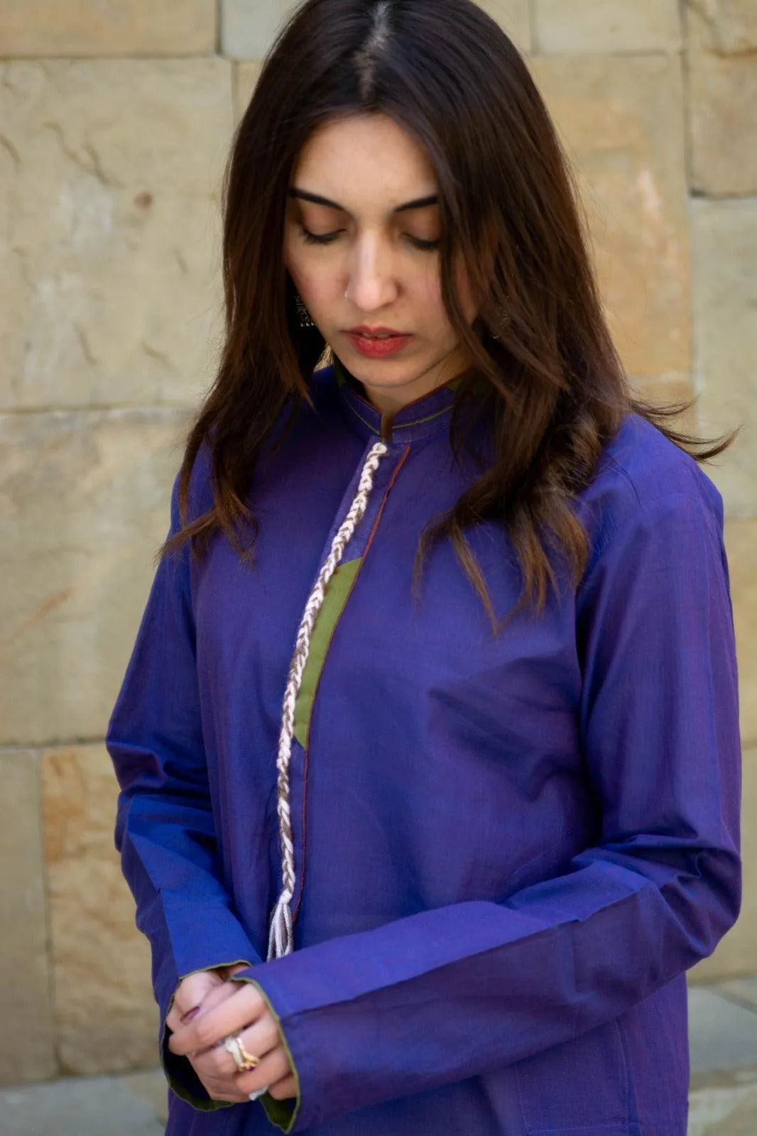 Leila - Purplish Blue Spring/Summer Kurta