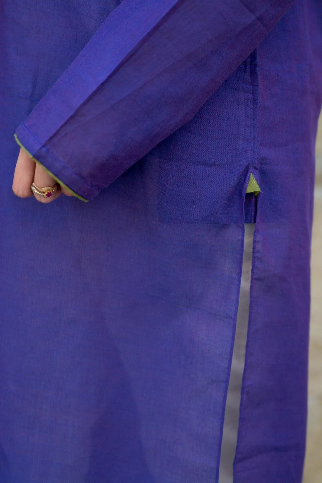 Leila - Purplish Blue Spring/Summer Kurta