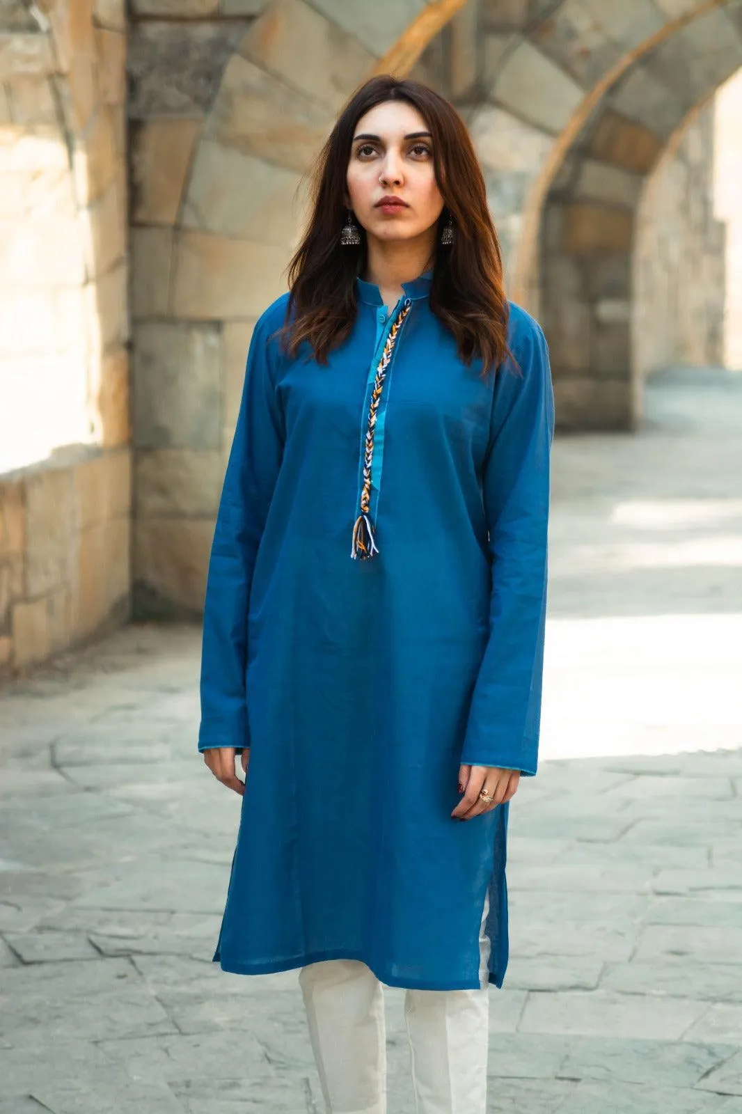 Leila - Sapphire Blue Spring/Summer Kurta