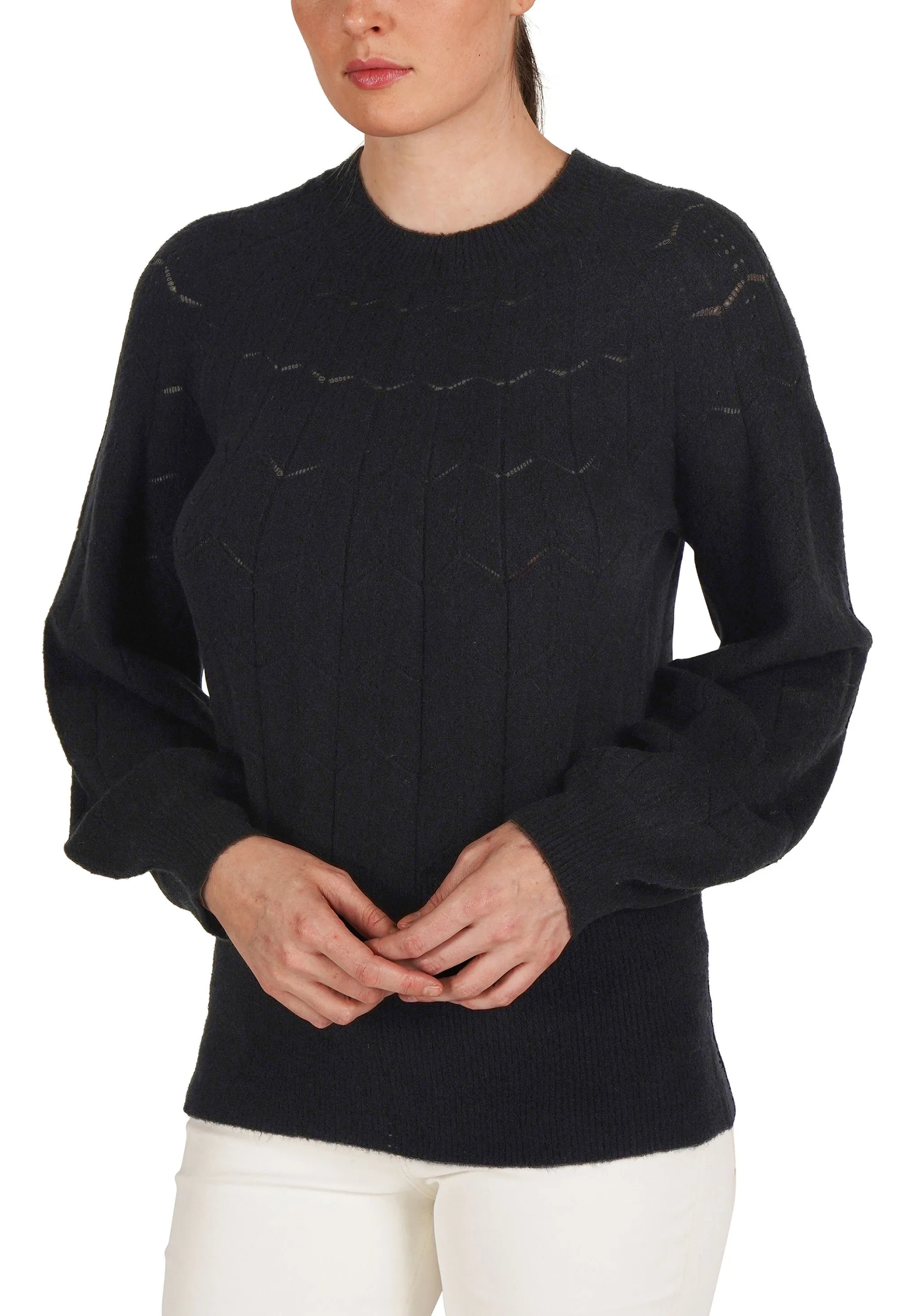 Lightweight Eyelet Sweater