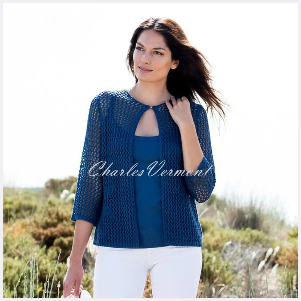 Marble Cardigan – Style 5624-173 (Mid Blue)