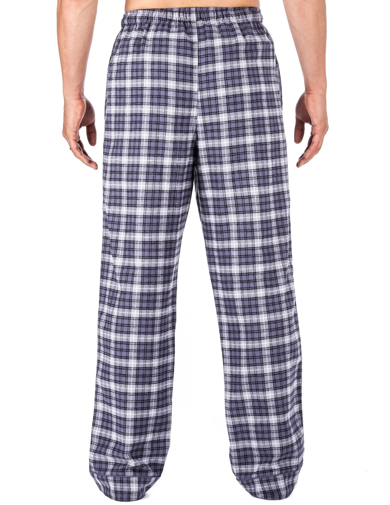 Mens 100% Cotton Flannel Lounge Pants (Relaxed Fit) 2-Pack