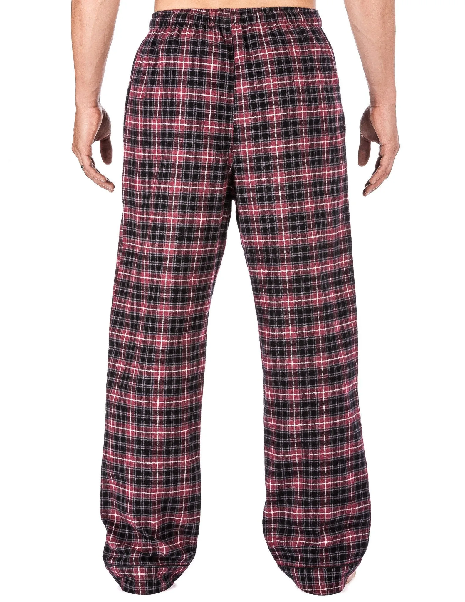 Mens 100% Cotton Flannel Lounge Pants (Relaxed Fit) 2-Pack