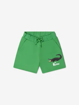 Mini Rodini Unisex Organic Cotton Crocodile Shorts