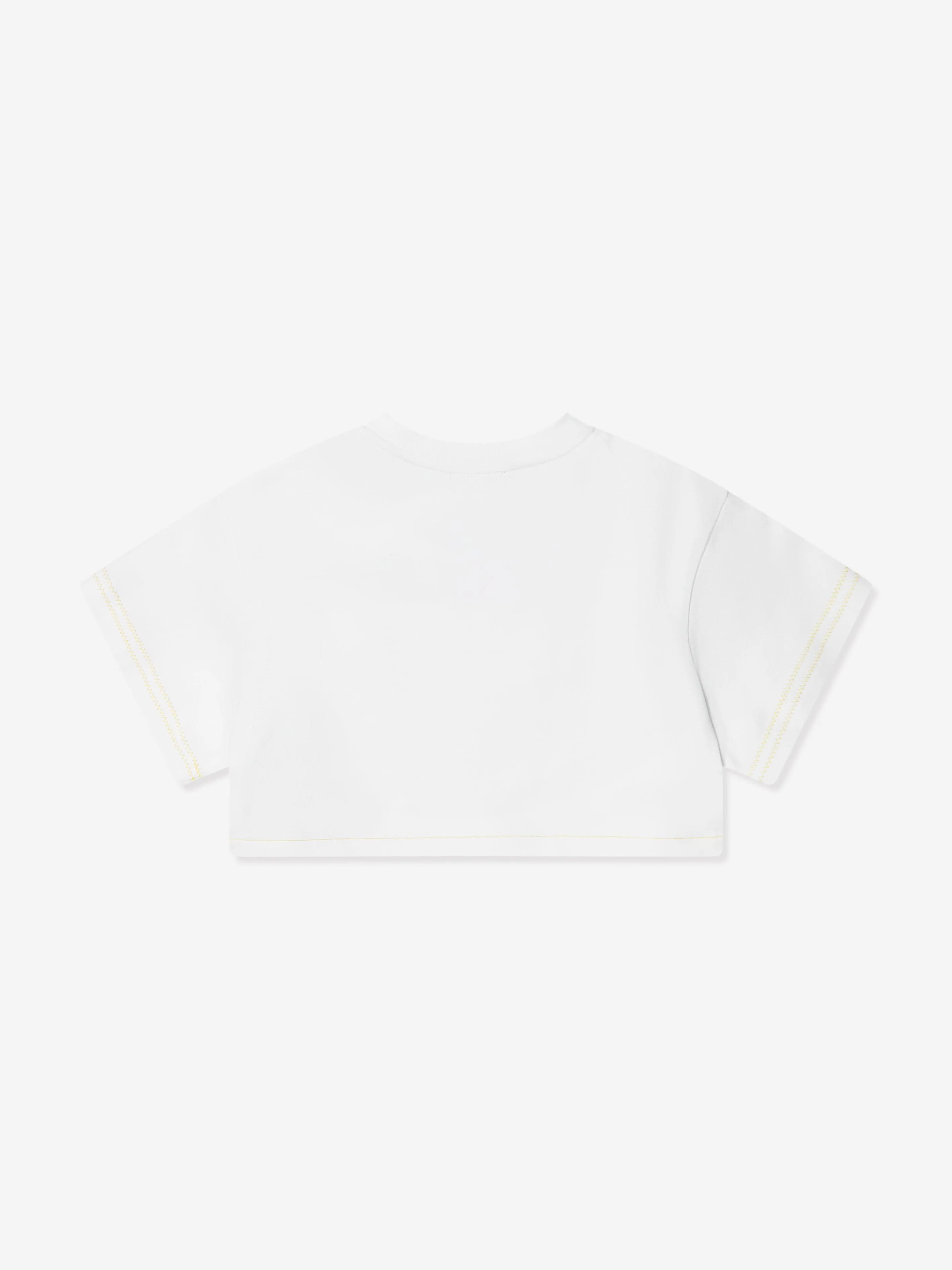 Missoni Girls Cropped Logo Sweatshirt in White