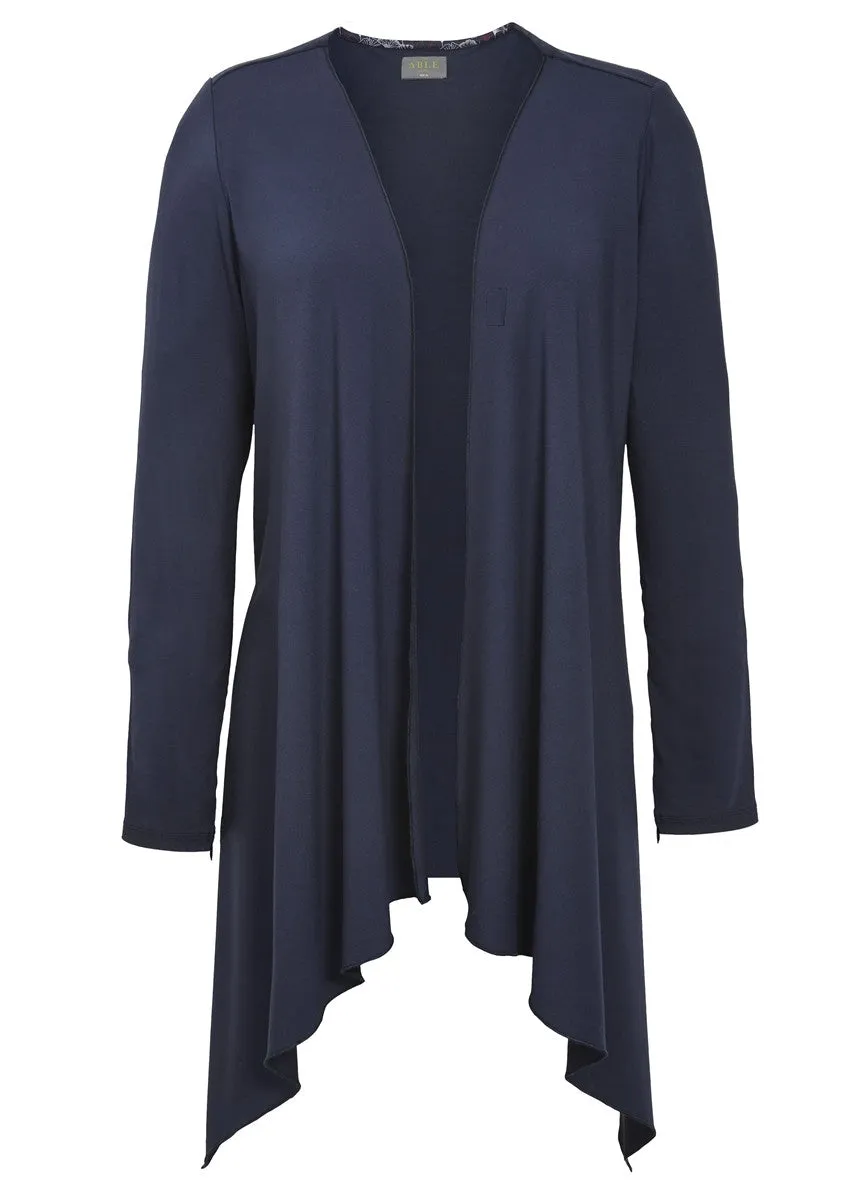 Molly Jersey Waterfall Hook Fastening Cardigan