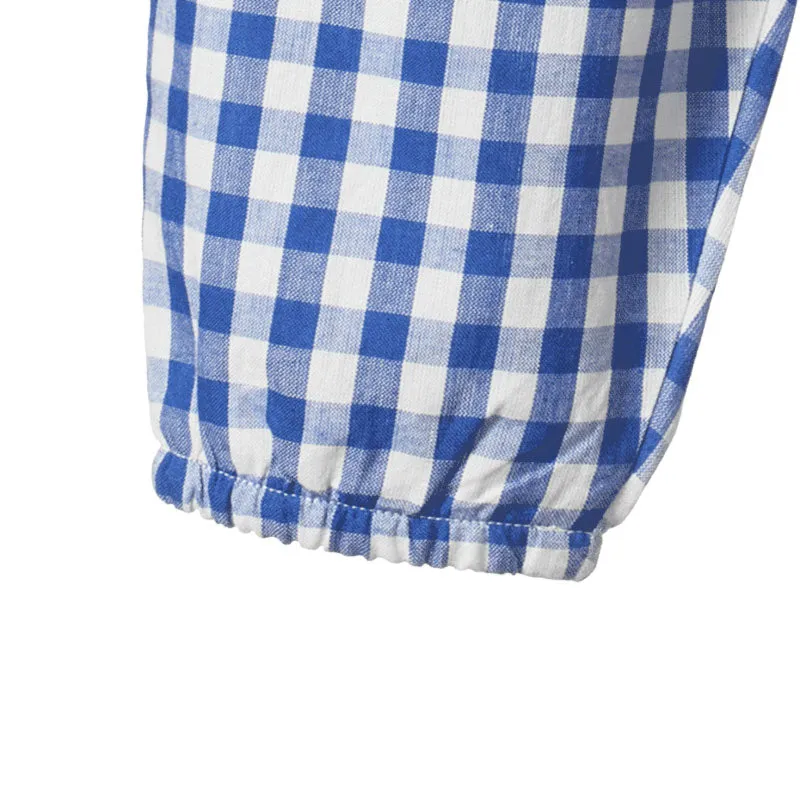 Nature Baby Sunny Pants - Isle Blue Check