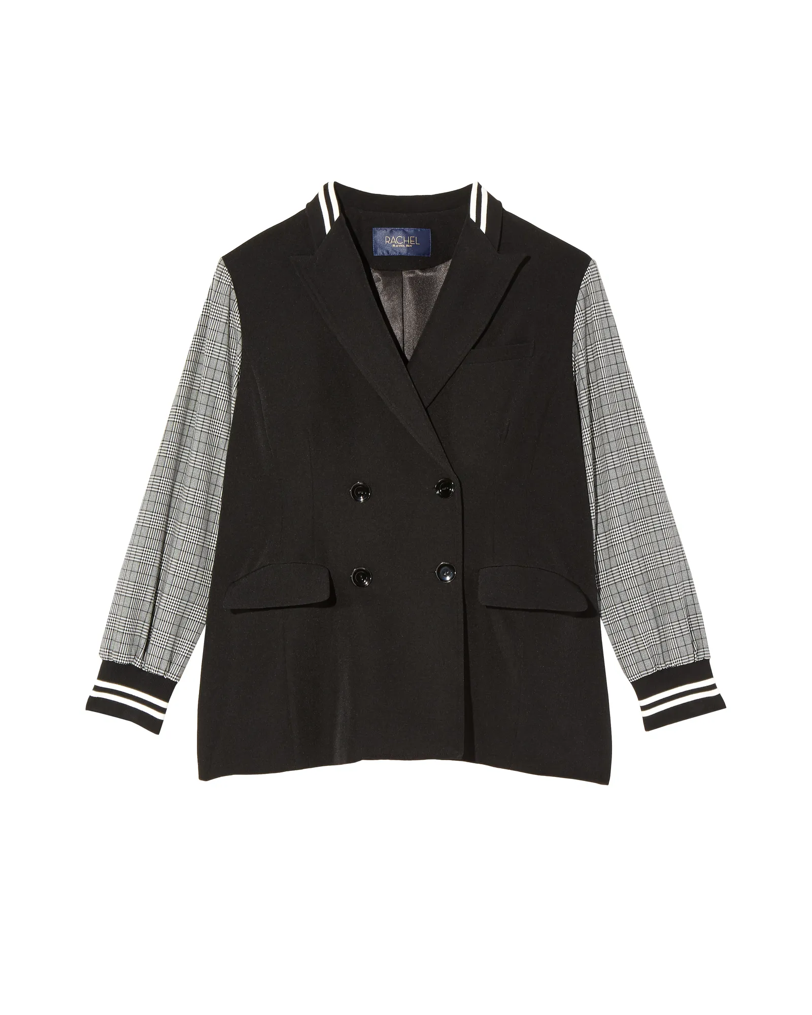 Novelty Colorblock Blazer | Black