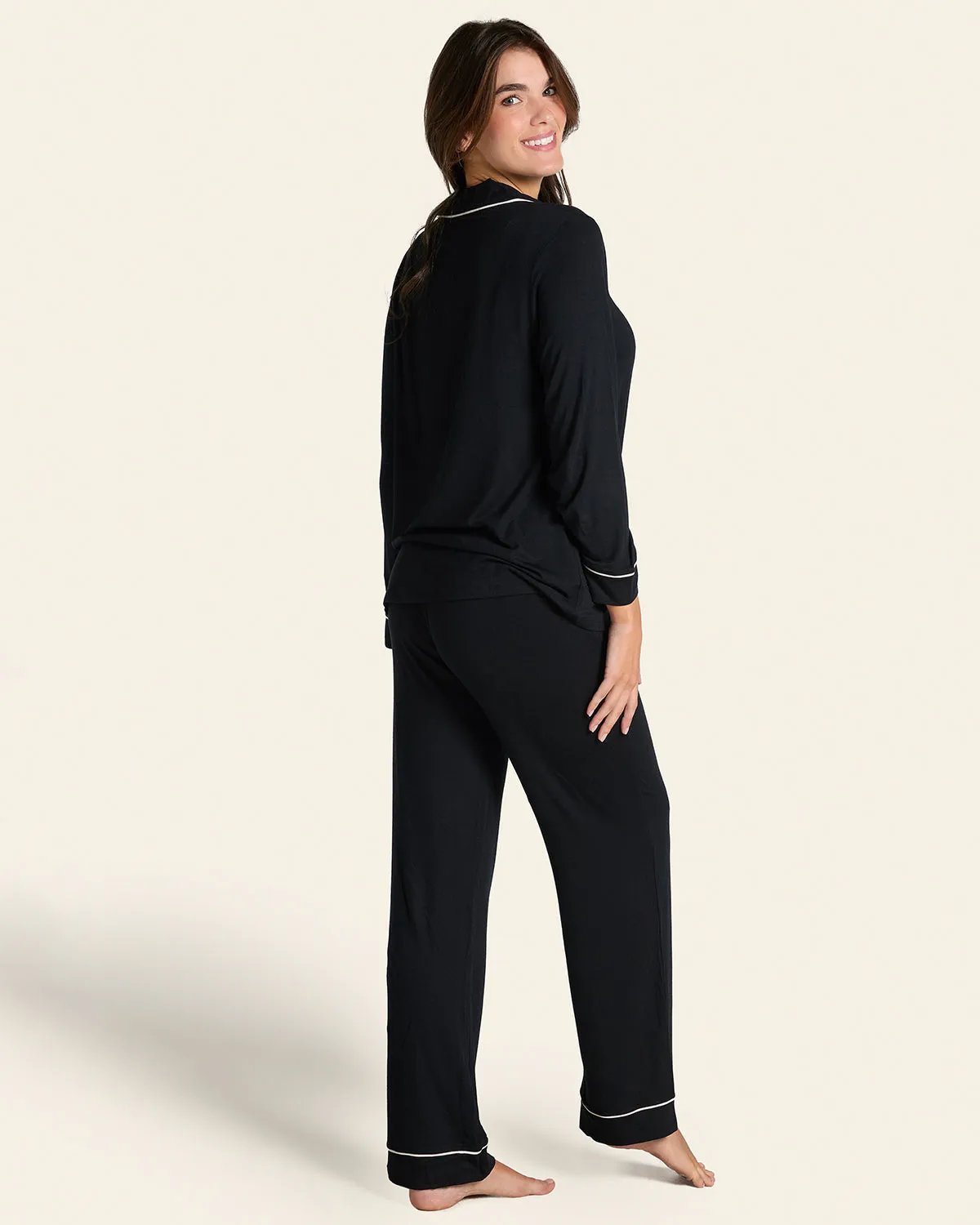 Pajama Set: Long Sleeve Shirt   Long Pant