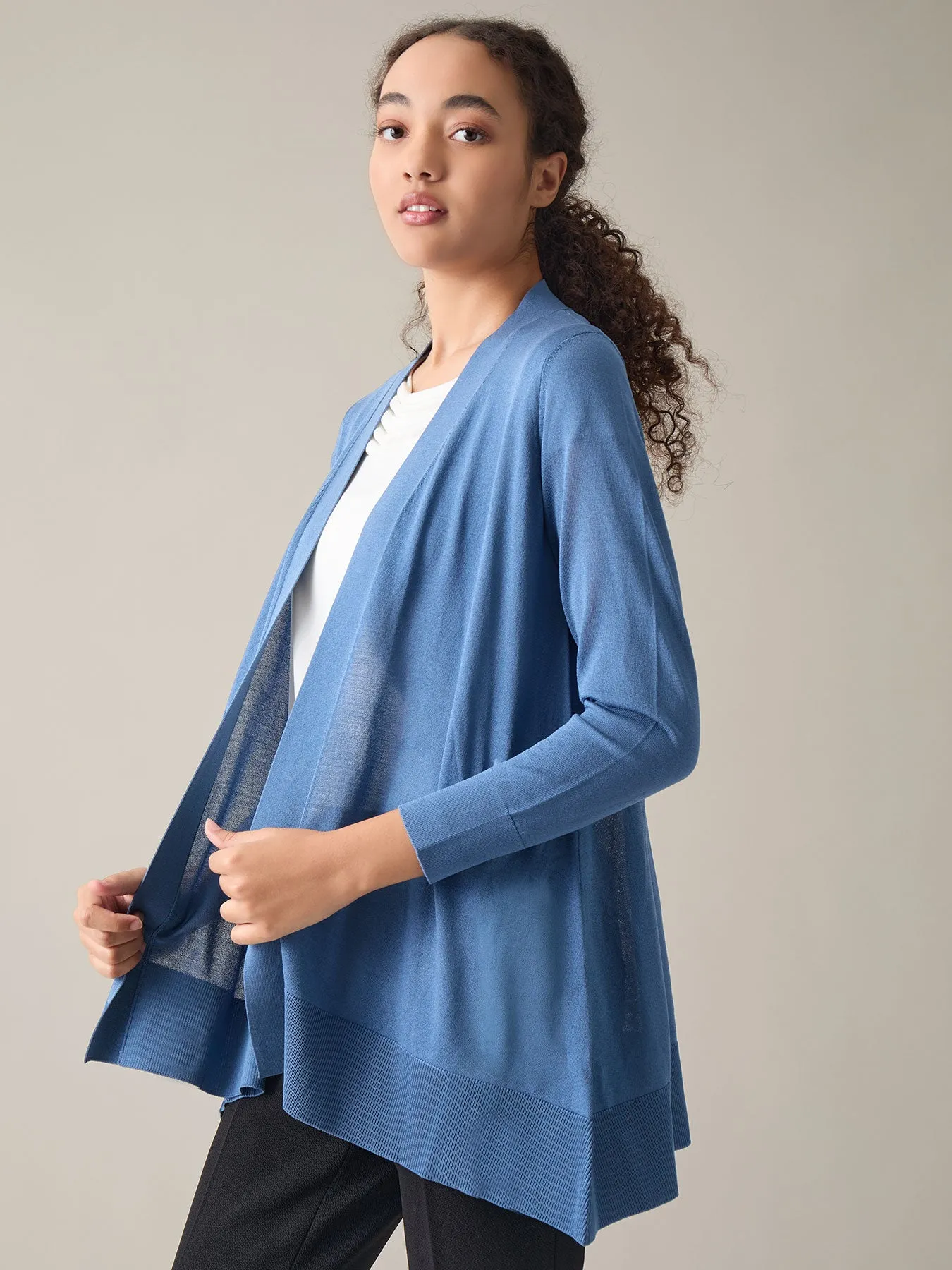 Petite Easton Cardigan, Cotton Blend