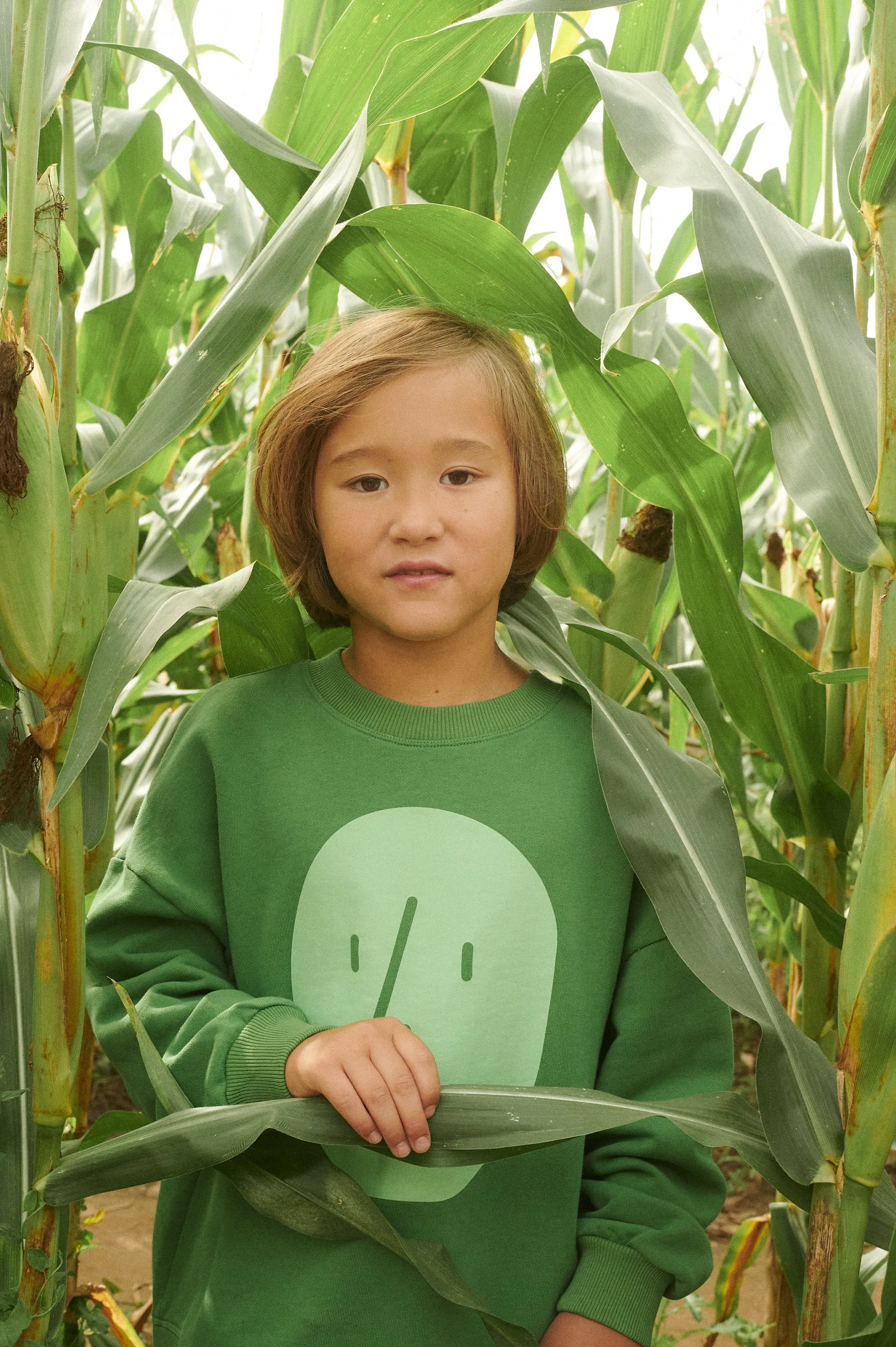 Potato Face Kid’s Sweatshirt - Green