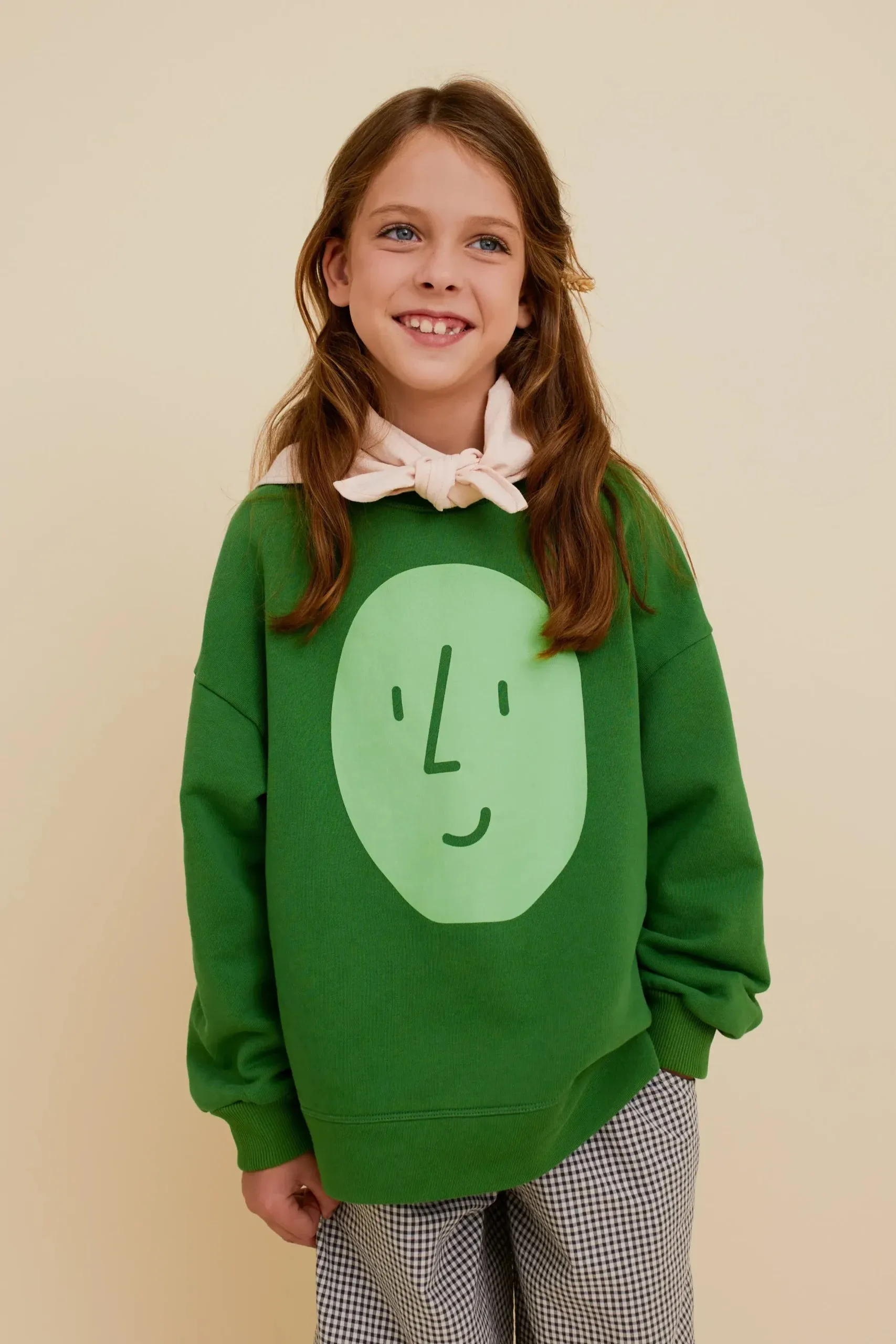 Potato Face Kid’s Sweatshirt - Green