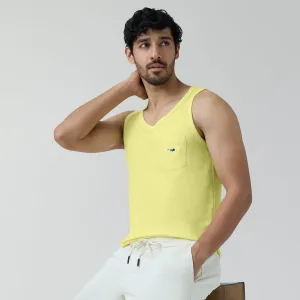 Renew Combed Cotton Tank Tops Butter Yellow