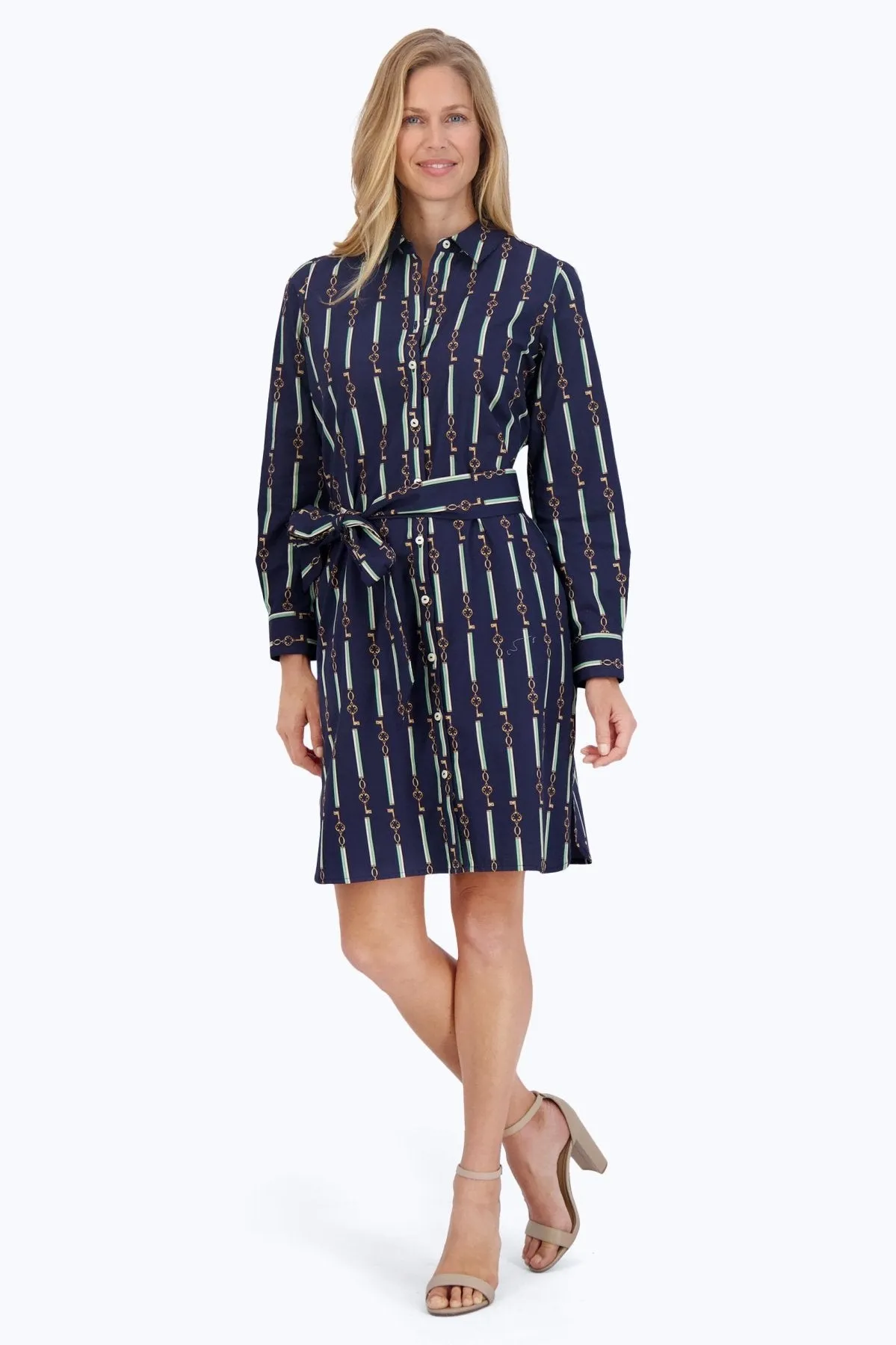 Rocca No Iron Keychain Stripe Dress