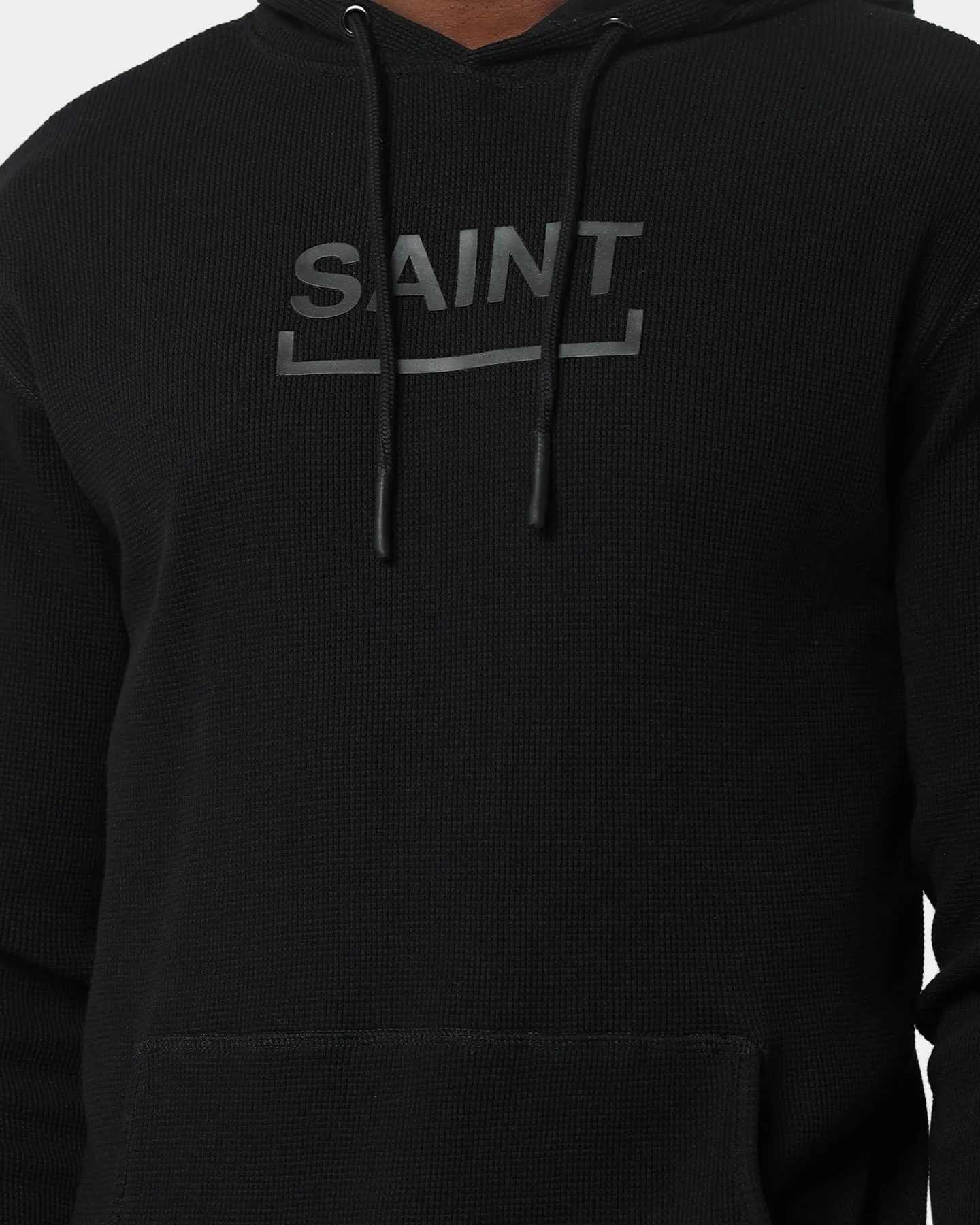 Saint Morta Trophies Waffle Hoodie Black