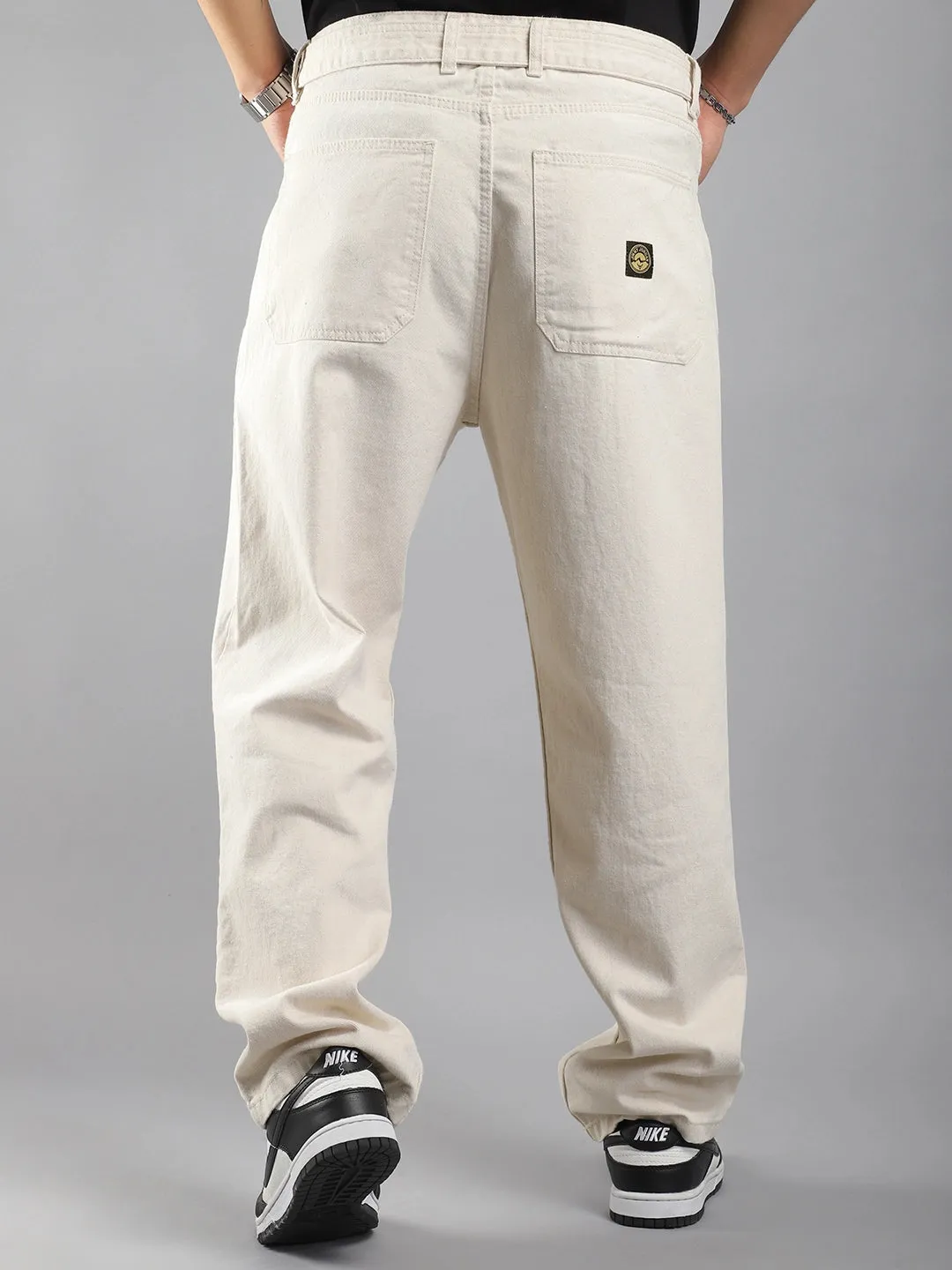 Savoy Sets Light Beige Belt Denim Cargo