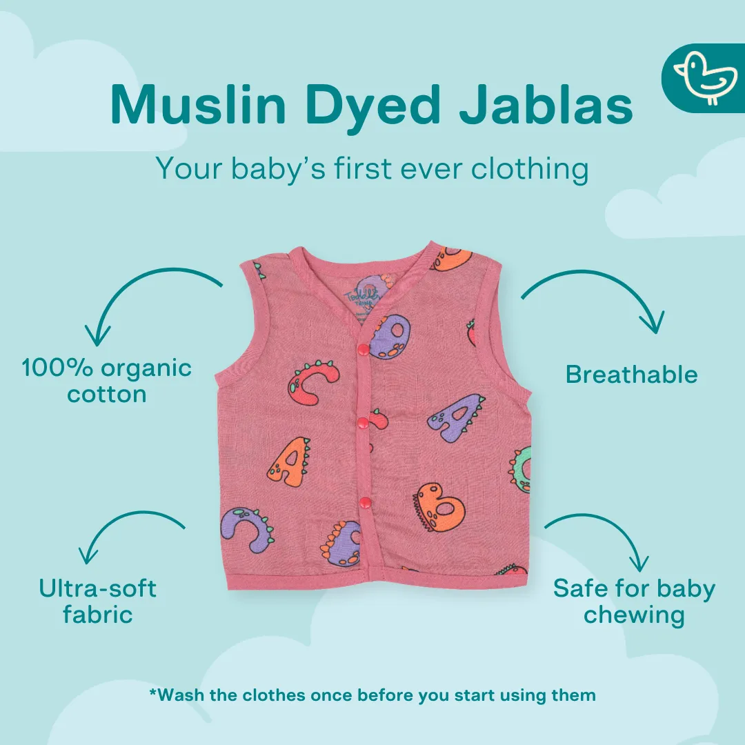 Six Wonders Muslin Jabla (Button) - Pack of 6