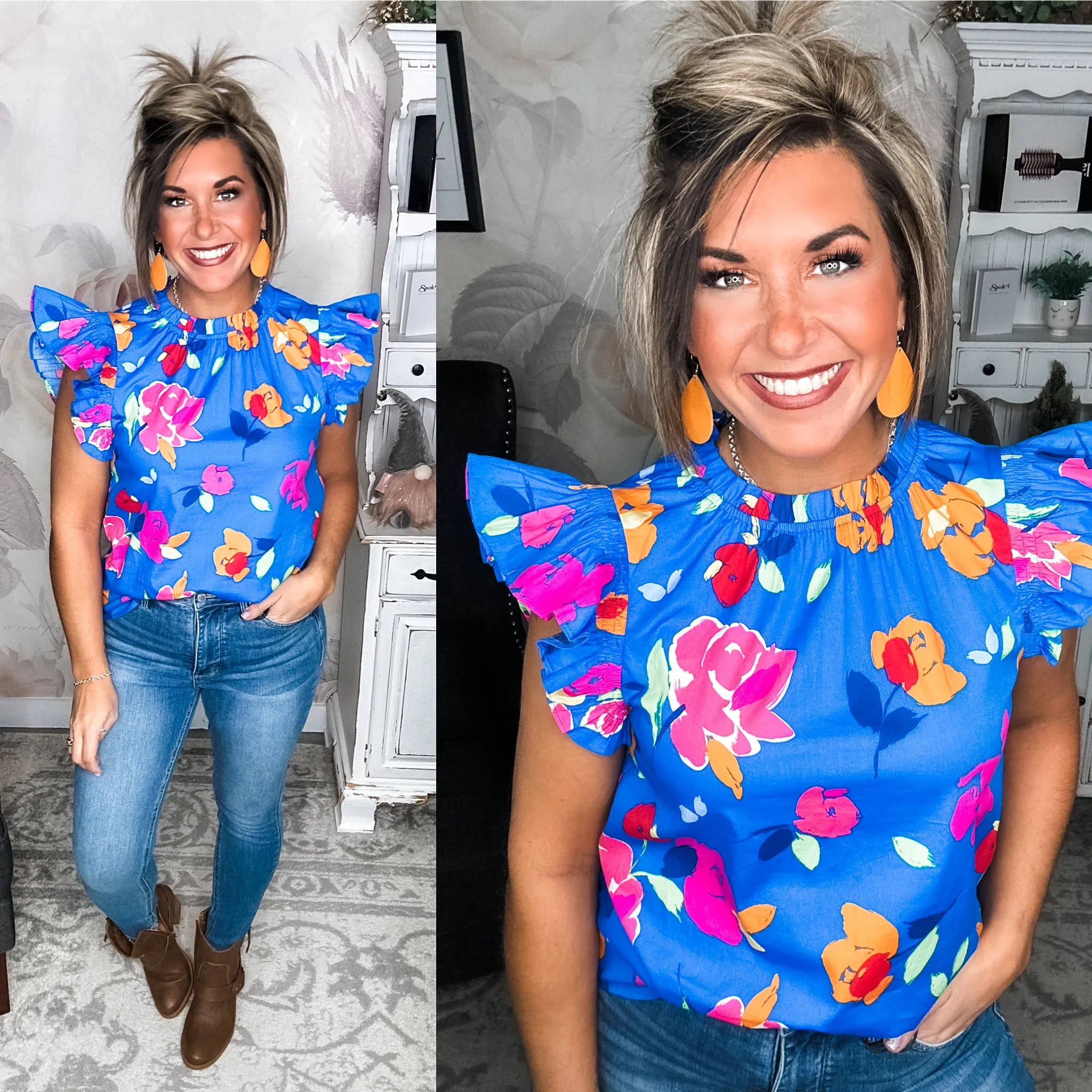 So Much Left Undone Floral Blouse