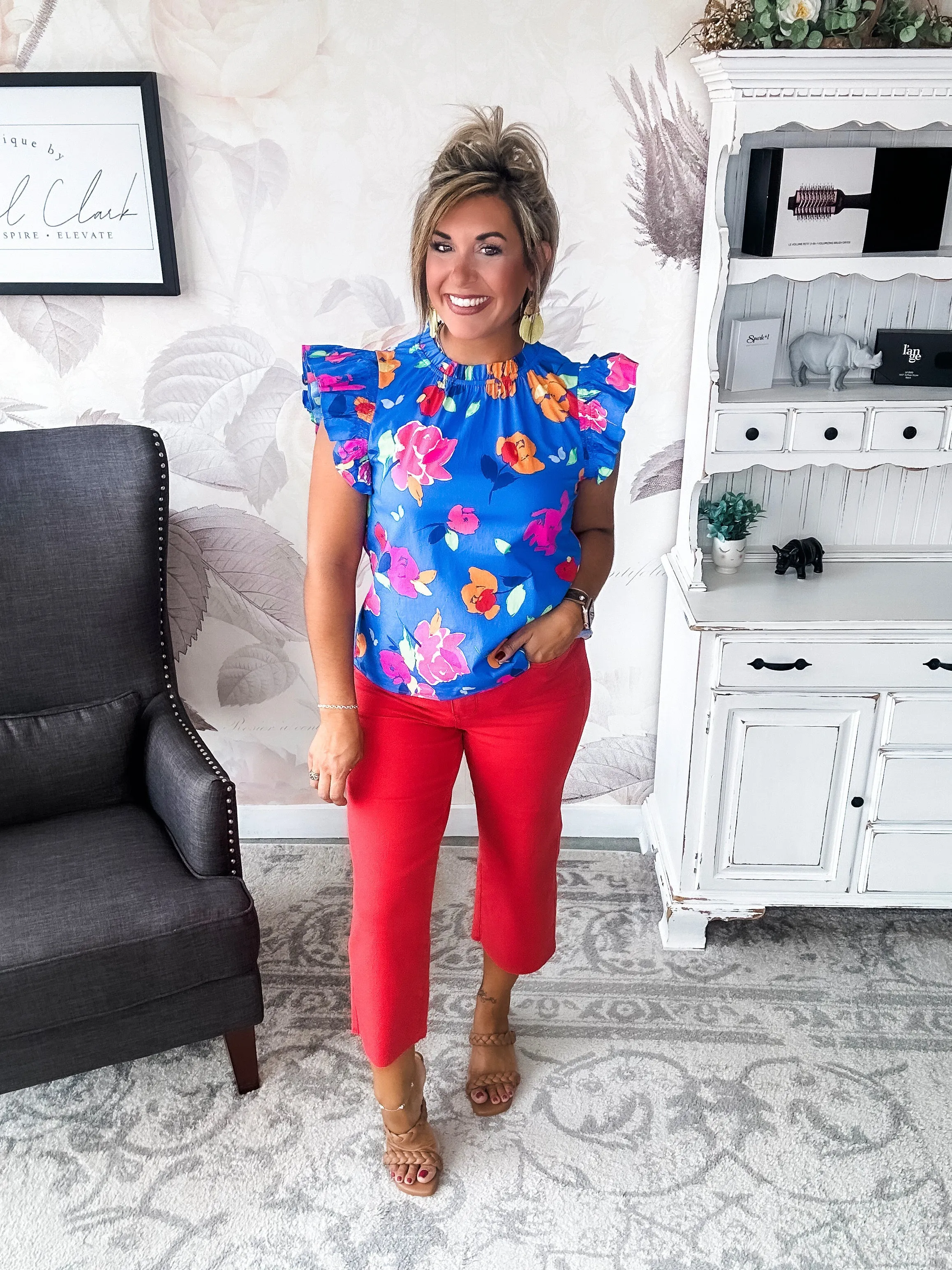 So Much Left Undone Floral Blouse