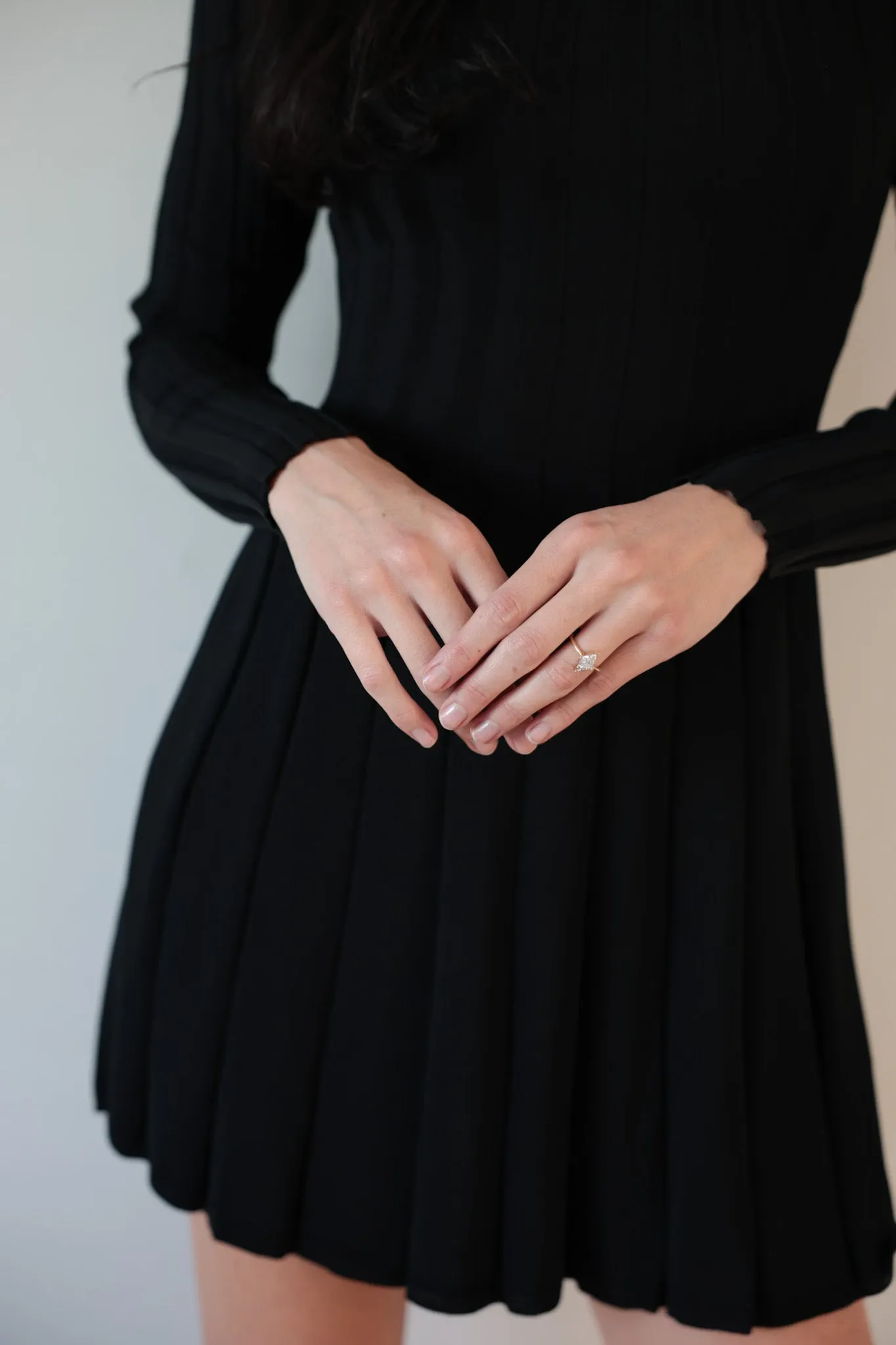 The Classic Black Turtleneck Dress