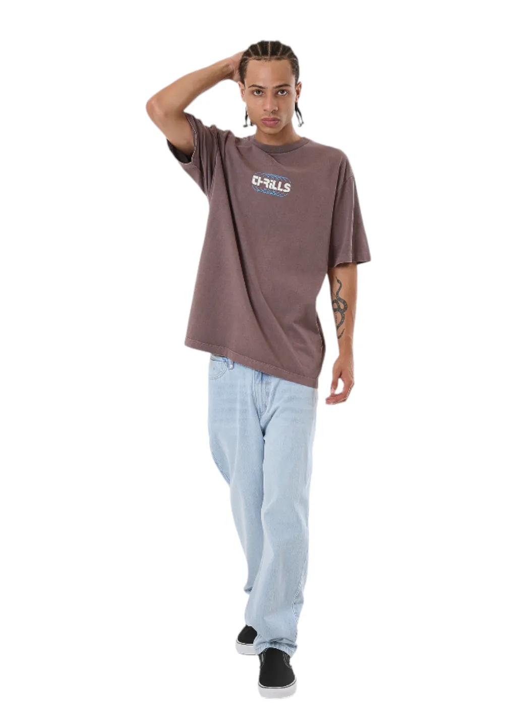 THRILLS - Evolution Oversize Fit Tee - Sparrow