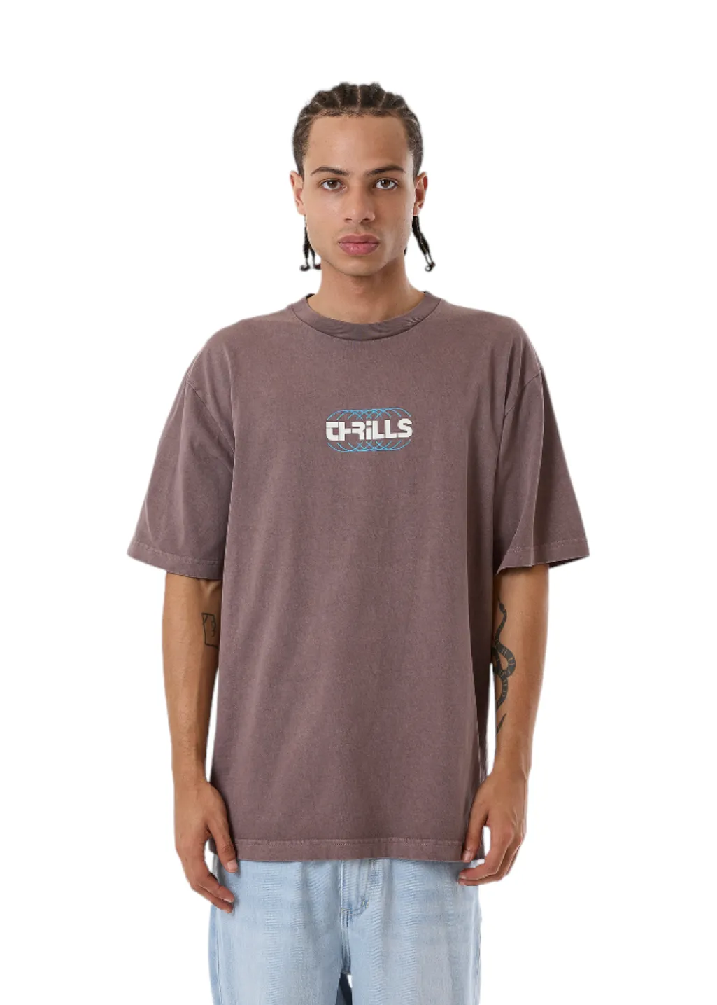 THRILLS - Evolution Oversize Fit Tee - Sparrow