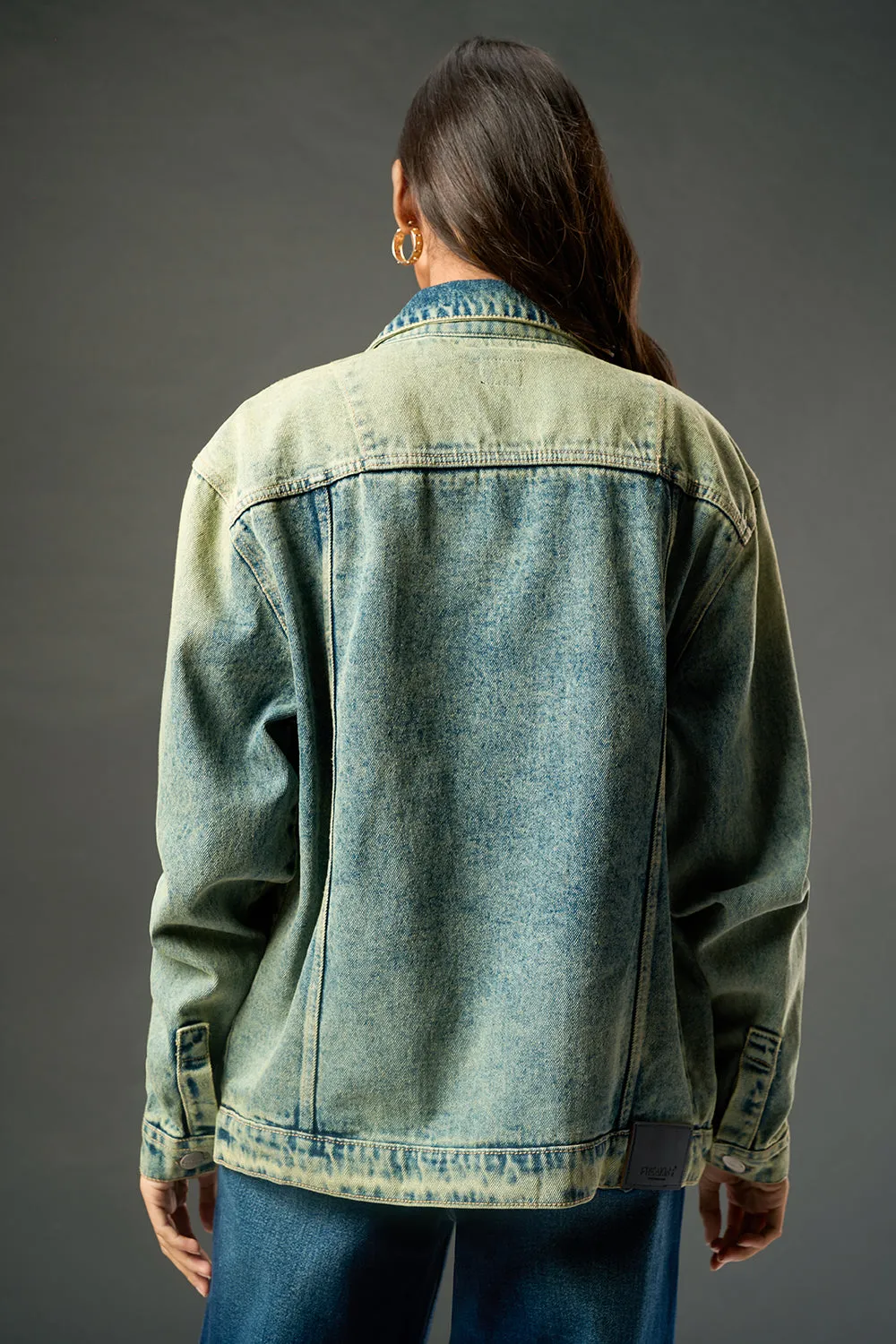 Urban Swirl Women's Denim Trucker Jacket