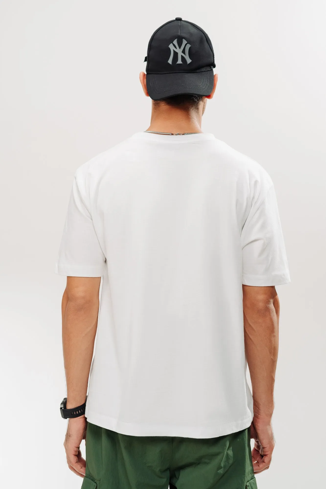 White Dilemma Men's Oversized Tees