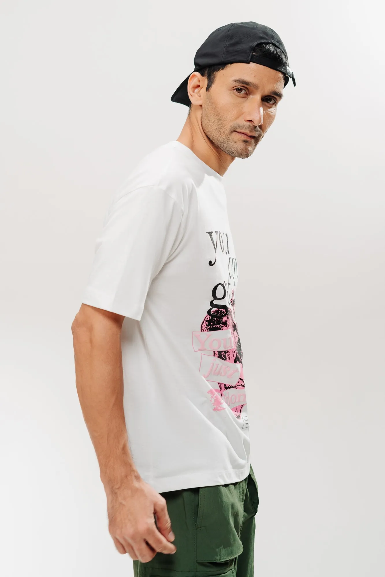 White Dilemma Men's Oversized Tees