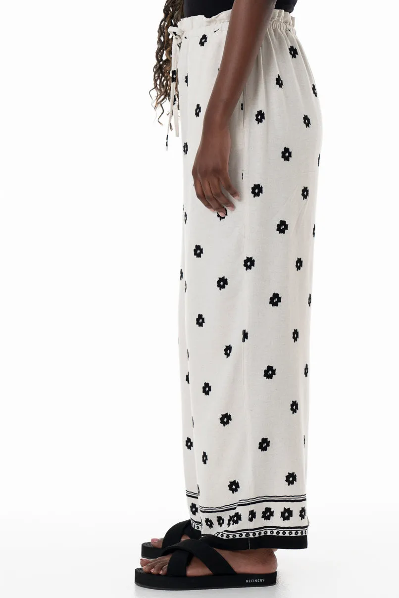 Wide Leg Pants _ 153869 _ Sand